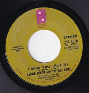 Harold Melvin And The Blue Notes - I Miss You (Part I) / (Part II) (A) SF-CN129