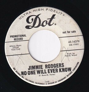 Jimmie Rodgers - Because / No One Will Ever Know (B) FC-CM061