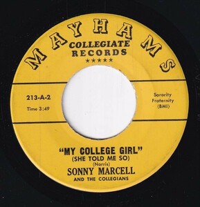 Sonny Marcell And The Collegians - Play It Hard Play It Smart / My College Girl (She Told Me So) (A) OL-CM134