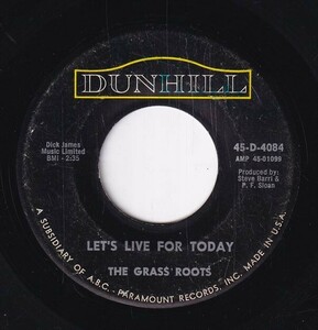 The Grass Roots - Let's Live For Today / Depressed Feeling (B) RP-CL536