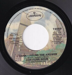 Con Funk Shun - Chase Me / I Think I Found The Answer (A) SF-CN627