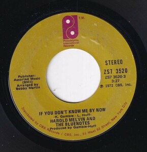 Harold Melvin And The Blue Notes - If You Don't Know Me By Now / Let Me Into Your World (A) SF-CN642