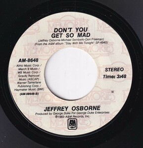 Jeffrey Osborne - Stay With Me Tonight / Don't You Get So Mad (A) SF-CN433