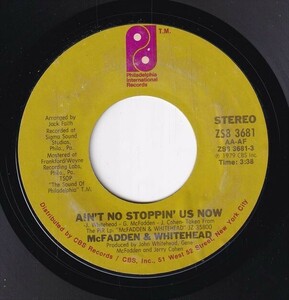 McFadden & Whitehead - Ain't No Stoppin' Us Now / I Got The Love (A) SF-CN316