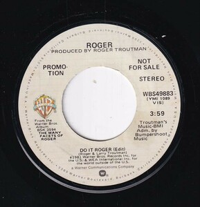 Roger - Do It Roger (Edit)- Stereo / Do It Roger (Edit) - Mono (A) SF-CP018