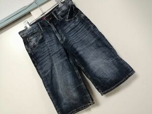 kkyj2502 ■ anti-label JEAN ■ ジーンズ デニムパンツ ボトムス ハーフパンツ ジーパン Gパン 紺 ネイビー ウエスト73 S