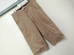 kkyj2516 ■ BROWNY ■ ブラウニー パンツ ボトムス クロップド丈 ベージュ ウエスト78cm M