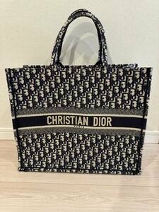 DIOR　ディオール BOOK TOTE/ブックトート サイズ:L オブリーク総柄　トートバッグ