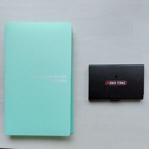 ネームカードホルダー(60枚入)&名刺ケース(メタル製)