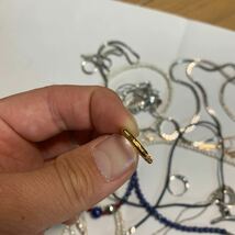 ネックレス アクセサリー Dior シルバー ディオール 指輪 など まとめ セット 大量 ジャンク小物 リング _画像4