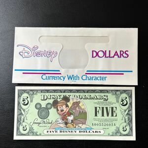 ディズニーダラー★5ドル札★2001年版★ミッキーマウス