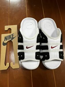 Nike WMNS Air More Uptempo Slide White Nike wi мужской воздушный moa выше тонн po скользящий белый moa тонн сандалии 