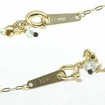 ノジェス ダイヤモンド 0.01ct クォーツ 10金イエローゴールド K10YG ペンダント ネックレス NOJESS_画像7