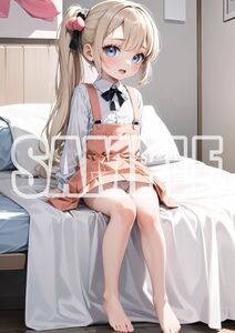 2992【高品質☆A4サイズポスター】アートポスター セクシー 美女 美少女 制服 下着 イラスト かわいい 女の子 同人 オリジナル アニメ