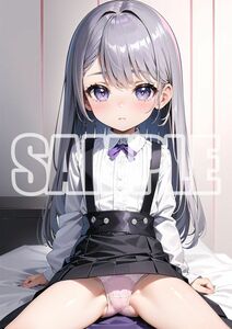 3090【高品質☆A4サイズポスター】アートポスター セクシー 美女 美少女 制服 下着 イラスト かわいい 女の子 同人 オリジナル アニメ