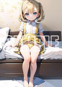 3157【高品質☆A4サイズポスター】アートポスター セクシー 美女 美少女 制服 下着 イラスト かわいい 女の子 同人 オリジナル アニメ