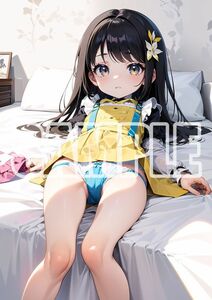 3280【高品質☆A4サイズポスター】アートポスター セクシー 美女 美少女 制服 下着 イラスト かわいい 女の子 同人 オリジナル アニメ