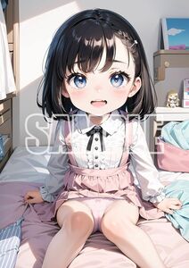 3702【高品質☆A4サイズポスター】アートポスター セクシー 美女 美少女 制服 下着 イラスト かわいい 女の子 同人 オリジナル アニメ