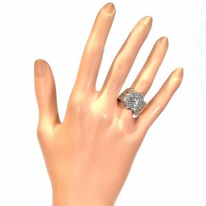 ★1円スタ!【D1.00ct】18KWG 7.8g ♯10 ホワイトゴールド ラウンド メンズ レディース ダイヤモンドリング Diamond Ring 指輪 仕上げ済の画像5