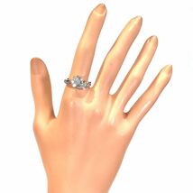 ★1円スタ!【1.00ct】PT900 5.8g ♯16 プラチナ ラウンドブリリアントカット ダイヤモンドリング Diamond Ring ユニセックス 指輪 仕上げ済_画像6