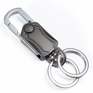  key holder finger . Gyro men's key chain key ring da pull ring plug .