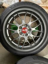 【売り切り】BBS 鍛造　RG703 8J +40　RG704 9J +42　18インチ　PCD 114.3　5H　4本セット　バリ山　225/40R18　235/40R18_画像4