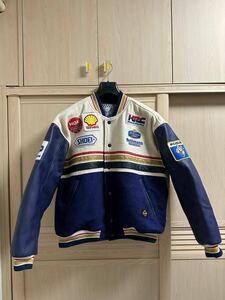  未使用 ロスマンズ Rothmans ホンダ honda レーシング 豪華刺繍ロゴ ジャケット Lサイズ NSR CBR