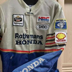 未使用 ロスマンズ ホンダ Rothmans HONDA HRC レーシングスーツ 刺繍メッシュジャケットHRC NSR SHOEI XLサイズの画像3