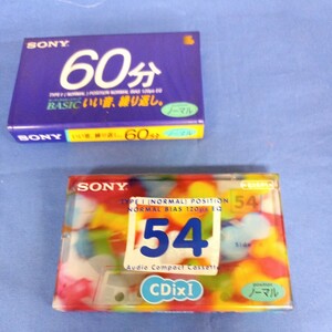 sony 未開封 カセットテープ BASIC ノーマル 60分 CDixI ノーマル 54分