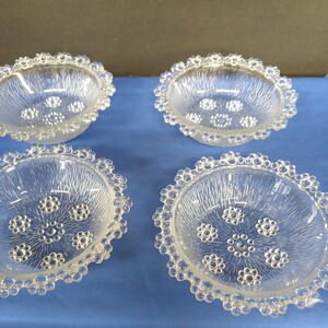 昭和レトロ■アデリア ピコットシリーズ ガラス 小鉢 ボール 4個 ガラス食器