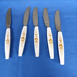  Showa Retro # antique . pattern table knife steak knife 