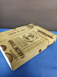  Showa Retro # Tey nen aluminium коробка для завтрака для свежий упаковка кейс ( Британия знак газета ) большой 