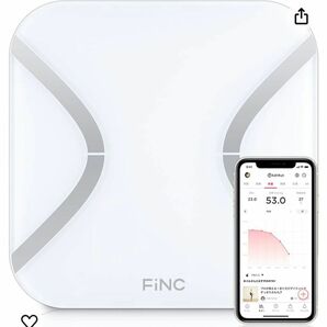 【未使用新品】FiNC（フィンク） 体重計 オリジナル体組成計SmartScale iPhone&Android対応 