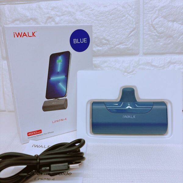 新品未使用 iWALKモバイルバッテリー iPhone用　4500mAh