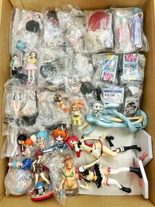 [ Junk ] beautiful young lady figure large amount set Yupack 140 size together mini figure Rav Live One-piece Evangelion 