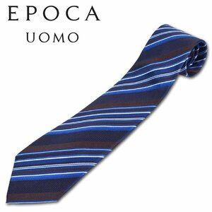 エポカウォモ EPOCA UOMO シルク レジメンタル柄 ネクタイ ネイビー 新品 正規品 メンズ 日本製