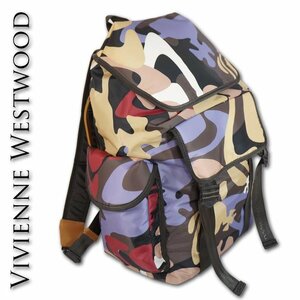 ヴィヴィアンウエストウッド Vivienne Westwood カモフラ柄 バックパック カーキ系 メンズ 新品 正規品 紙タグなし リュック 日本製