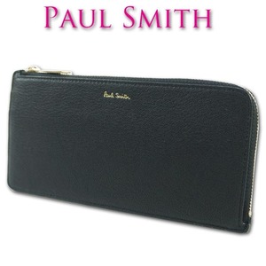 ポールスミス Paul Smith 山羊革 カラースロット 長財布 ブラック 黒 レディース 新品 正規品