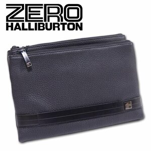 ゼロハリバートン ZERO HALLIBURTON レザー クラッチバッグ メンズ ブラック 黒 新品 正規品