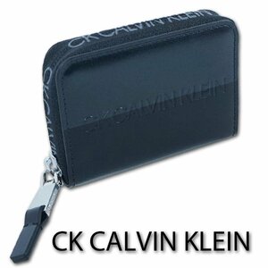 CKカルバンクライン CK CALVIN KLEIN 牛革 コインケース メンズ ブラック 黒 サンプル品 正規品 小銭入れ 箱なし