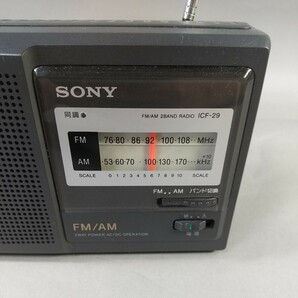 9805●同梱NG SONY ソニー FM/AM ラジオ ICF-29 コンパクトラジオ ポータブルラジオ 通電OK 動作未確認の画像4