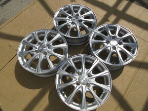 cほ141 Aftermarket weds JOKER 14×4.5J OFF45 4穴/100 アルミWheels 中古 4本 ♪ ウェッズ