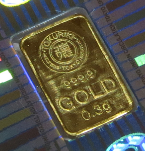 純金　徳力本店　ゴールド 24K　インゴット 0.3g