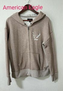 【美品】American　Eagle　パーカー　Lサイズ　ベージュ