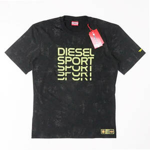 新品正規品 DIESEL ディーゼル SPORT AMTEE-DUNCAN-HT16 半袖 ストレッチ プリント Tシャツ トレーニング ジムウェア S