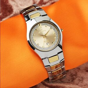 超硬タングステン&セラミック＆CZダイヤ&サファイヤクリスタル 豪華腕時計GL メンズ