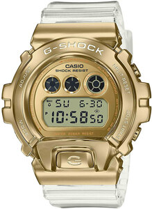 G-SHOCK 黄金の透明クリアスケルトン 質感高い金属ベゼル 逆輸入 G-SHOCK 20気圧防水 CASIO 新品 メンズ 腕時計 Gショック 耐衝撃構造