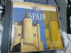 The World of Music／スペイン【CD・14曲】Tango de Malga、Ole, Ole, Ole　Tientos　/　フラメンコ、ギター　歌