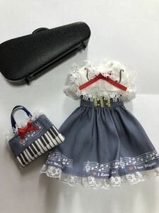  Licca-chan out Fit set violin bag 