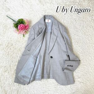 U by Ungaro ユーバイウンガロ　シルク混テーラードジャケット　44